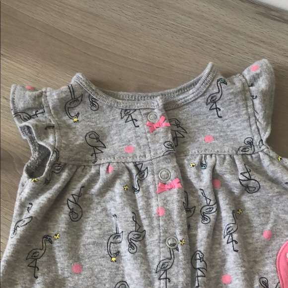 2 piece flamingo body suit-sold as set - Picture 4 of 8